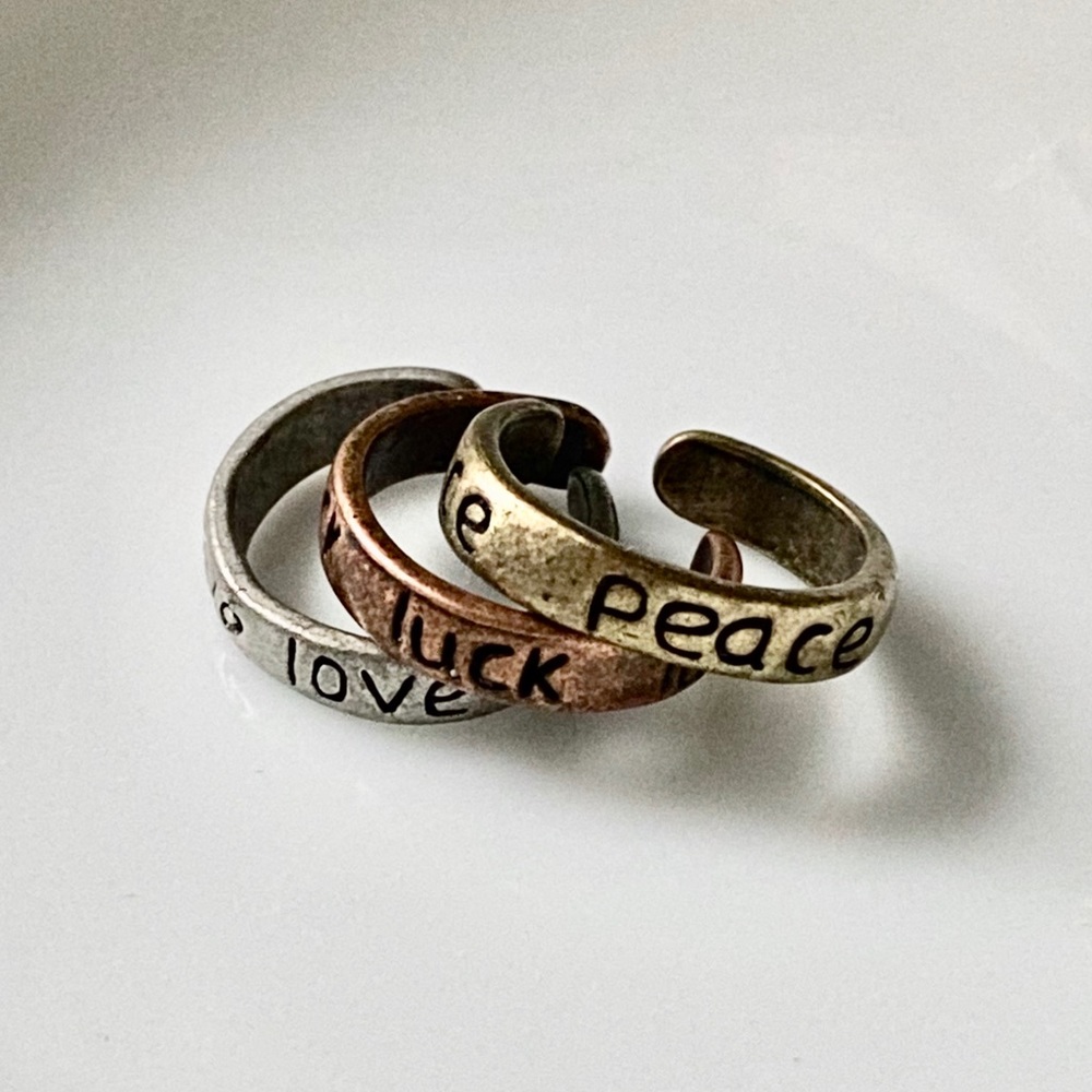 Set of 3 adjustable rings